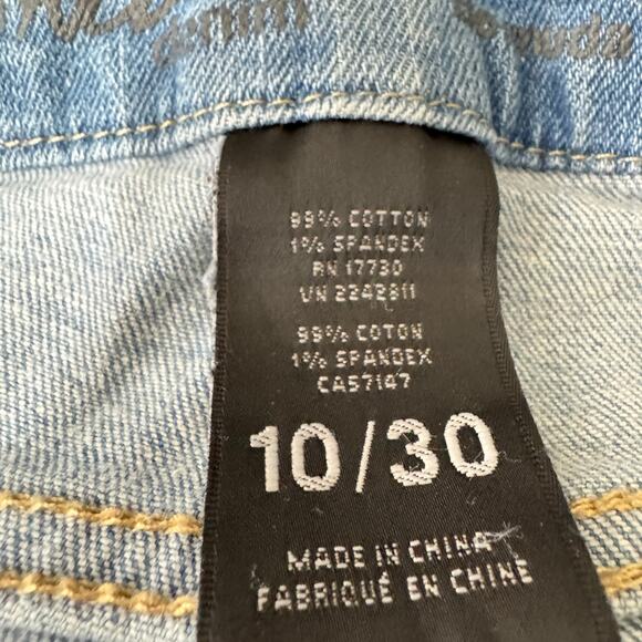 Mossimo Mid Rise Stretch Distressed Denim Cut Off Shorts Size 10 - Picture 4 of 5